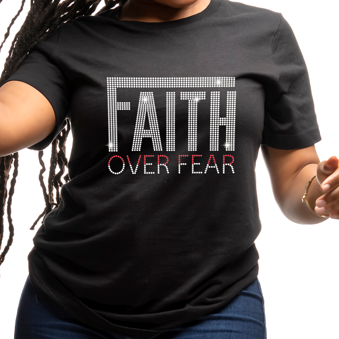 Faith Over Fear Christian T-Shirt | Inspirational Scripture Tee - BT Collection LLC