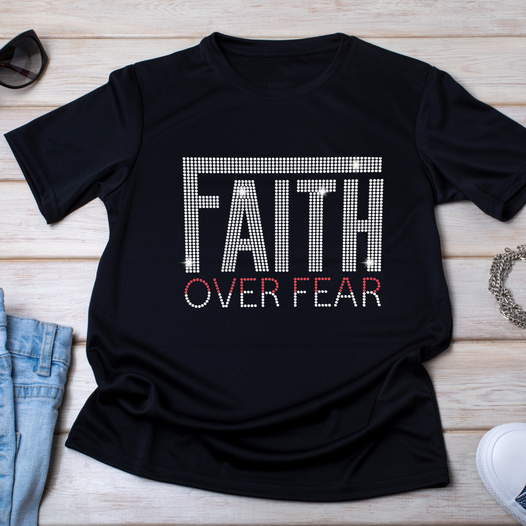 Faith Over Fear Christian T-Shirt | Inspirational Scripture Tee - BT Collection LLC
