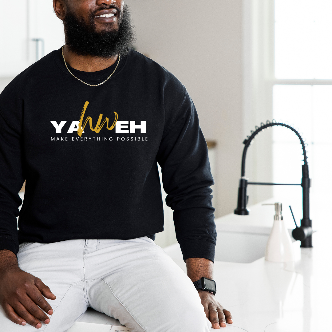 Yahweh Christian Sweatshirt | Faith-Based Scripture Pullover - BT Collection LLC