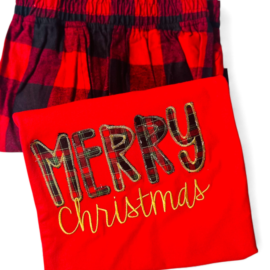 Merry Christmas Embroidered Unisex Shirt - BT Collection LLC