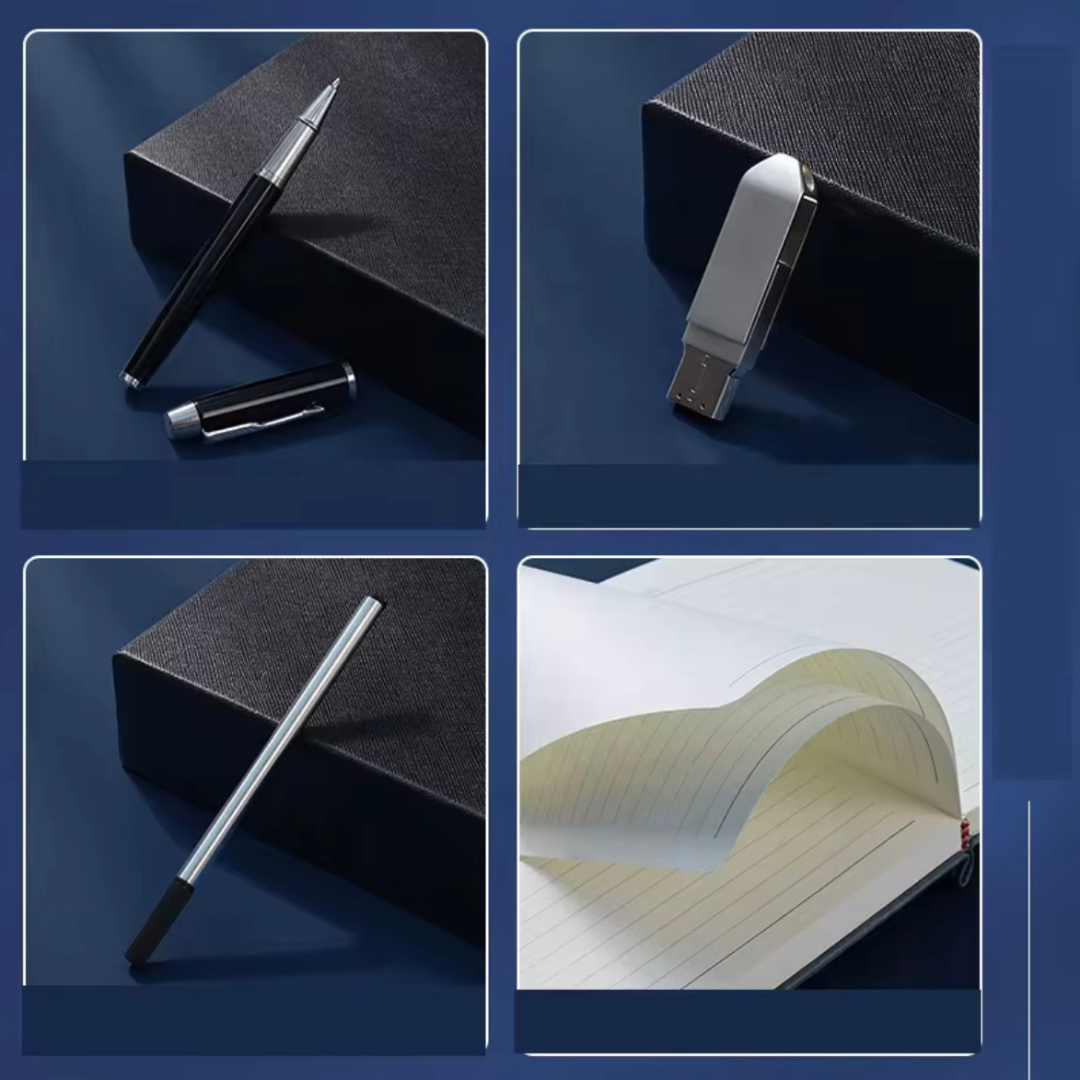 Custom Leather Journal Gift Set with Pen & More - BT Collection LLC