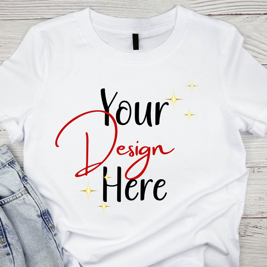 Personalized Tee with Your Text, Photo, or Logo - BT Collection LLC