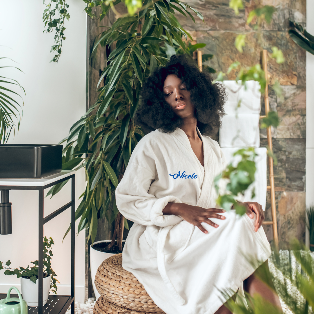 Personalized Embroidered Towel & Bathrobe - BT Collection LLC