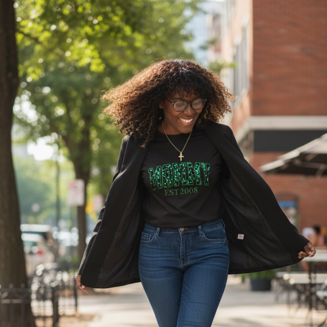 Mommy EST (Year) Legacy Women T-Shirt - BT Collection LLC