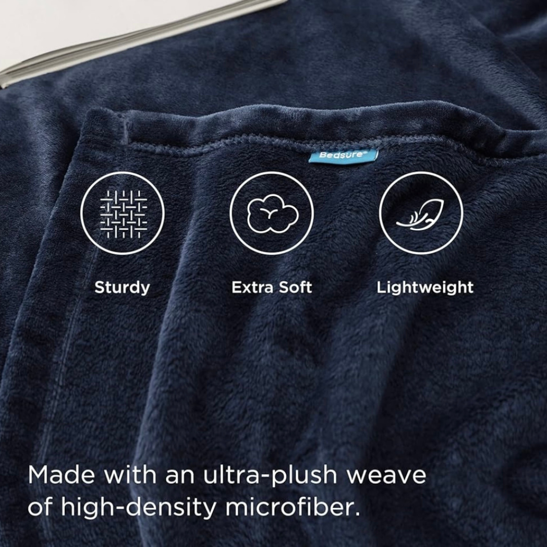 Personalized Embroidered Fleece Blanket with Name - BT Collection LLC