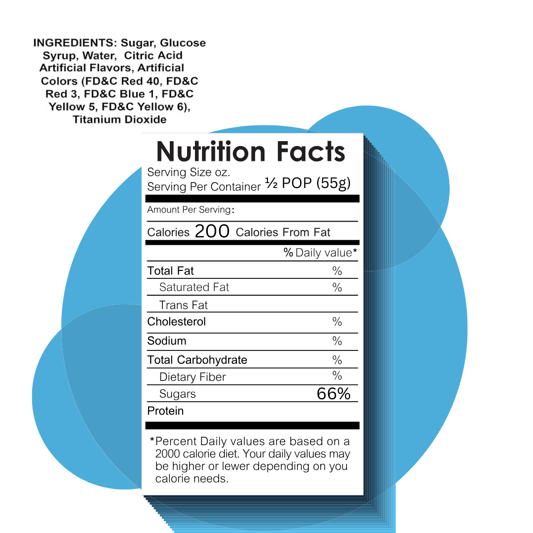 Personalized Jumbo Rainbow Lollipop with Individual Label | Custom Candy Party Favors | 4in Set of 12 - BT Collection LLC