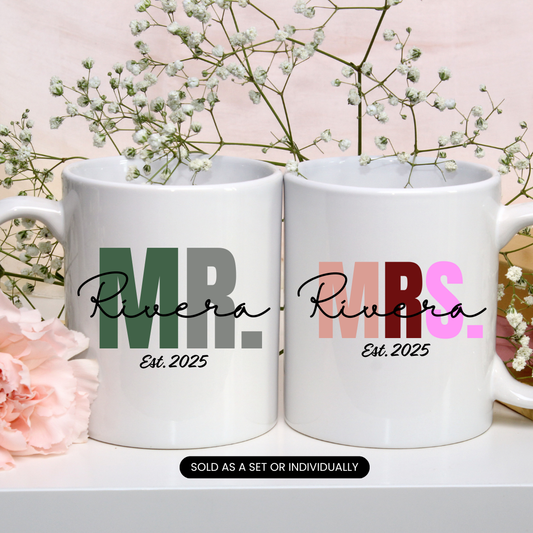 Personalized Mr. & Mrs. Name Mug - BT Collection LLC