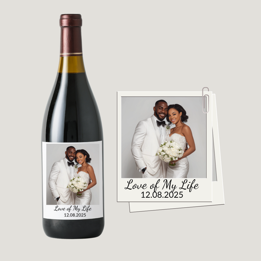 Personalized Photo Wine Bottle Labels - BT Collection LLC