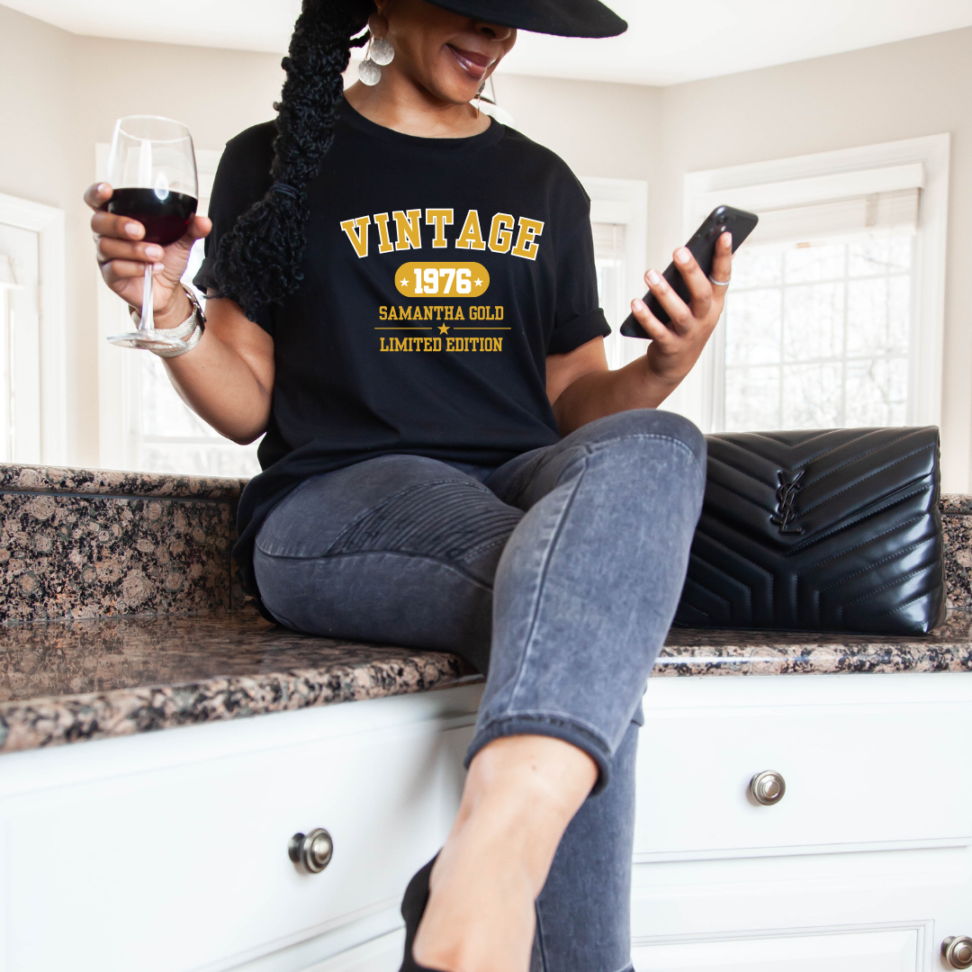 Personalized Vintage Unisex T-Shirt | Retro Style Comfort Tee - BT Collection LLC