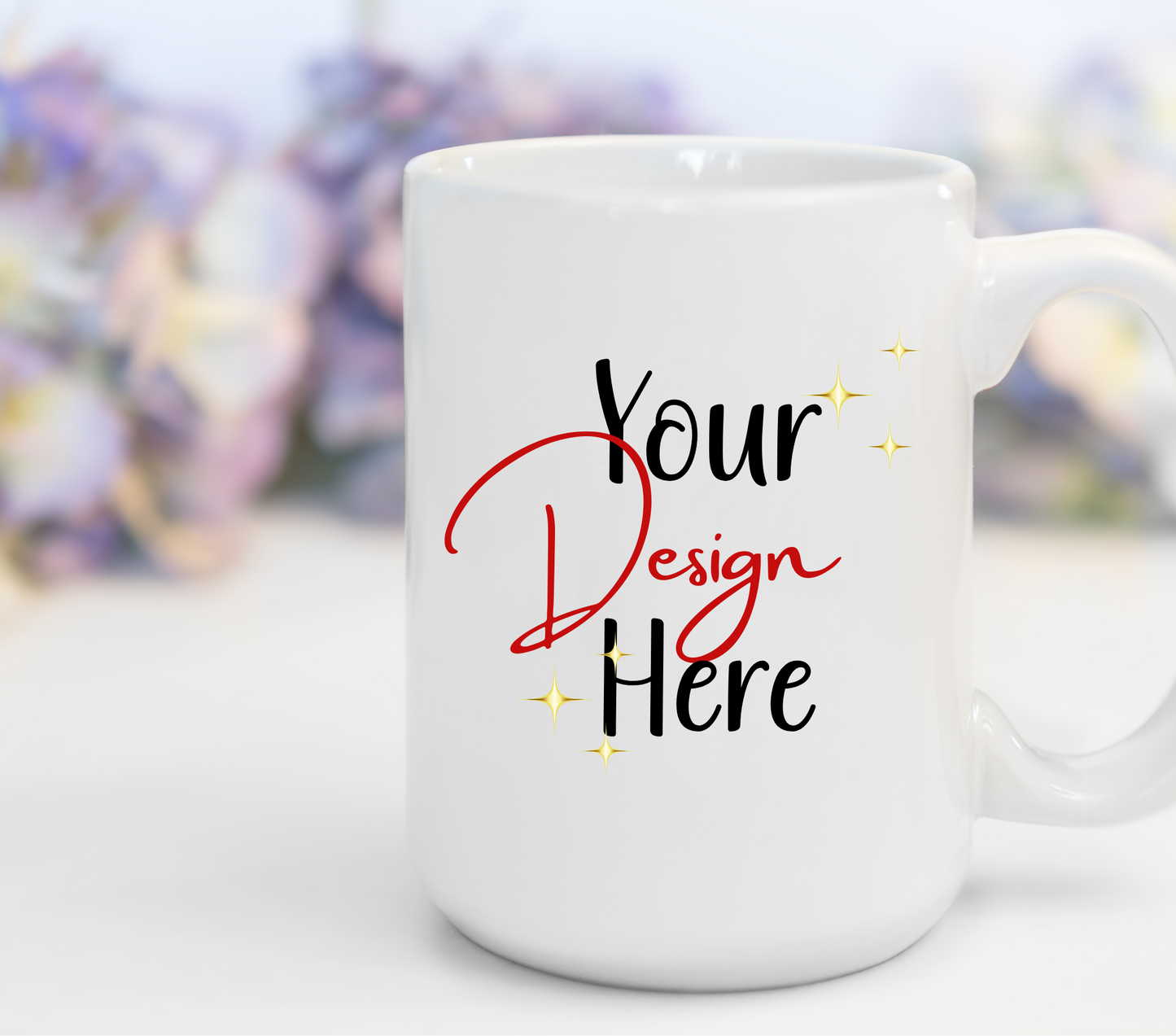 Design Your Own 15oz Mug | Personalized Coffee Cup with Photo, Text, or Logo - BT Collection LLC